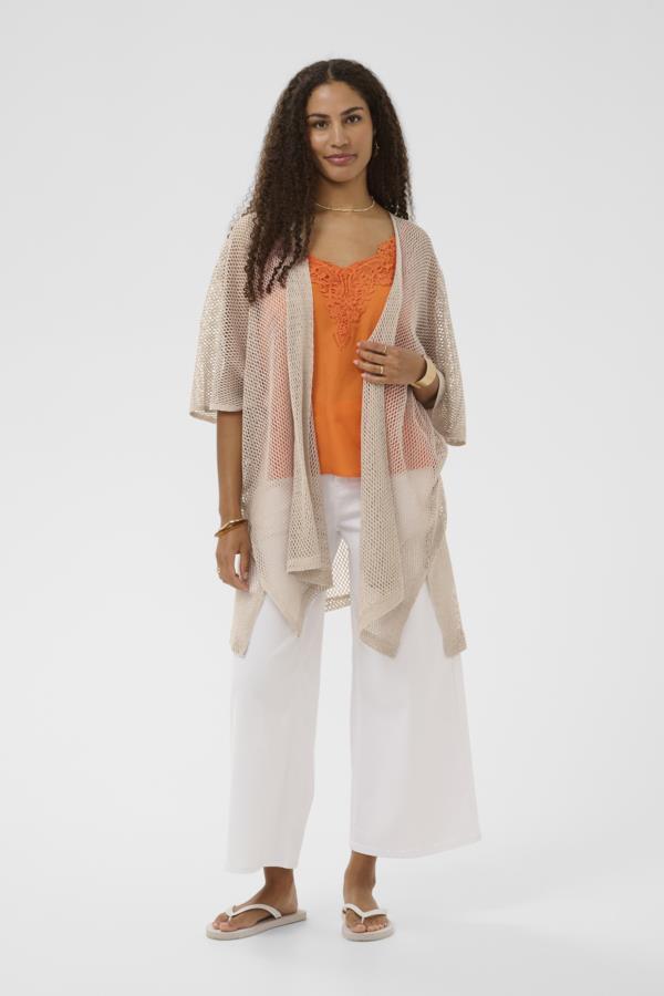 CREAM CARDIGAN FEMME