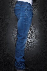 Au Noir Jeans Jambe Droite Homme
