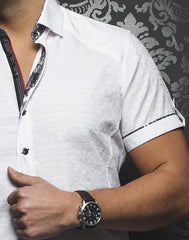 Au Noir Chemise Manche Courte Homme