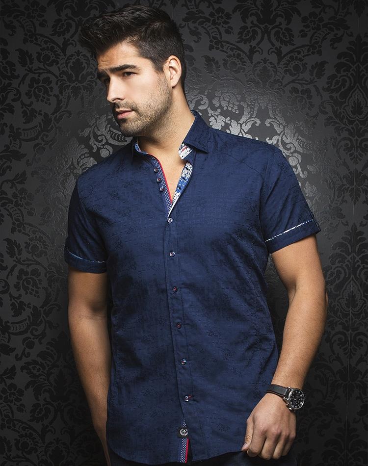 Au Noir Chemise Manche Courte Homme