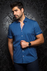 Au Noir Chemise Knit Manche Courte Homme