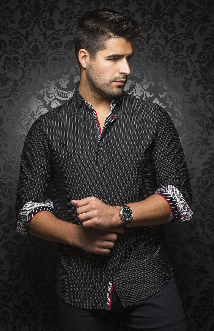 Au Noir Chemise Knit Homme