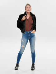 Only-Lightweight Faux Fur Coat