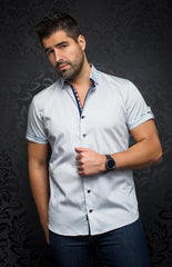 Au Noir Chemise Manche Courte Homme