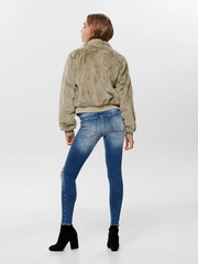 Only-Lightweight Faux Fur Coat
