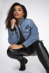 Dex Plus Veste en Jeans Taille Plus Femme