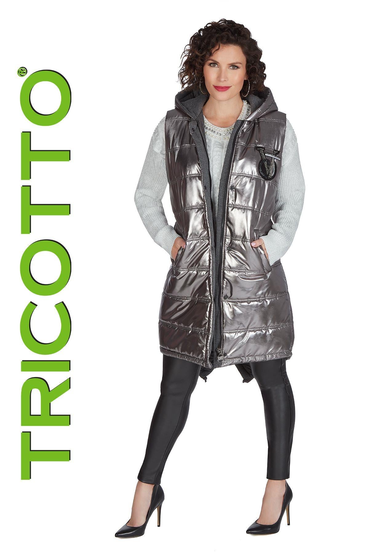 Tricotto Manteau sans manche Femme