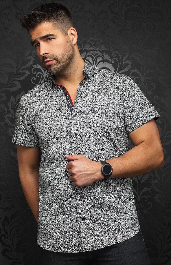 Au Noir Chemise Manche Courte Homme
