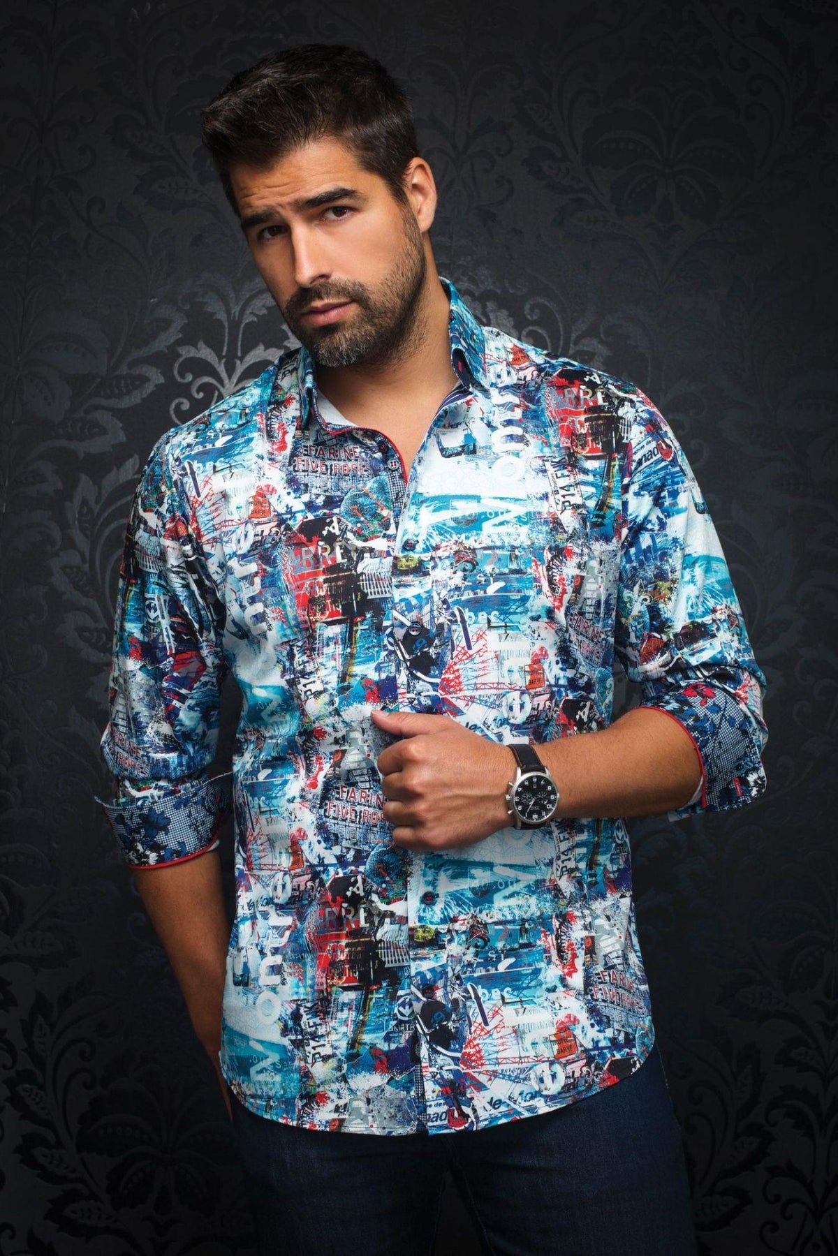 Au Noir Chemise Homme Guy Lafleur