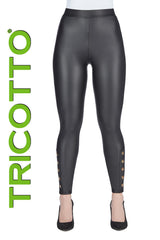 TRICOTTO LEGGING EN CUIR FEMME