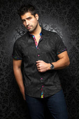 Au Noir Chemise Manche Courte Homme